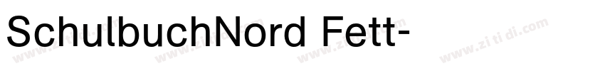 SchulbuchNord Fett字体转换